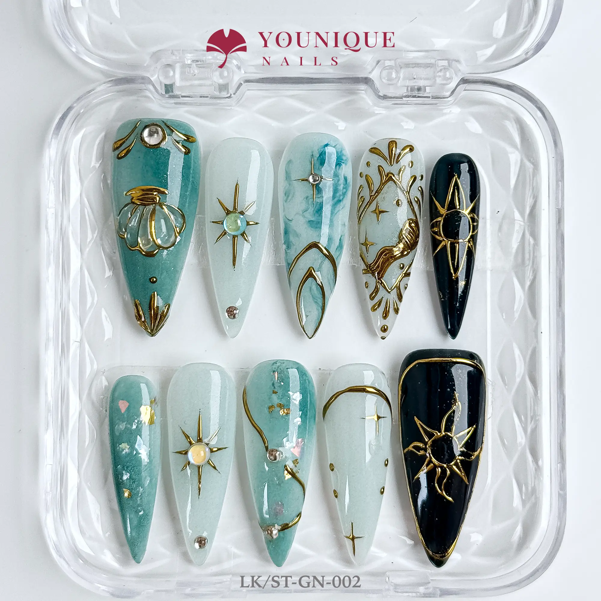 Younique Nails | 10PCS 100% Handmade Press-On Nails | Reusable Colorful Art Younique Nails | 10PCS 100% Handmade Press-On Nails | Reusable Colorful Art
