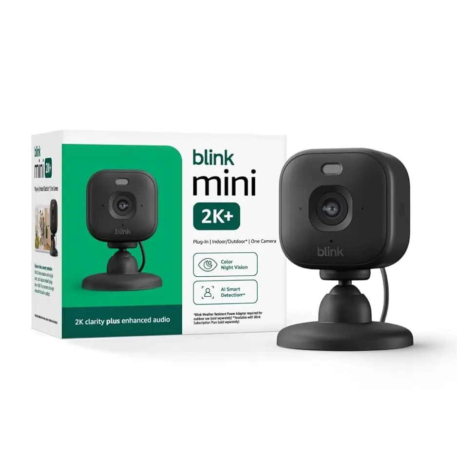 Blink Mini 2K+ 1 Camera, Black