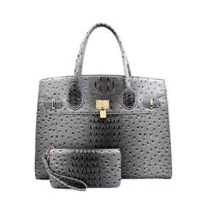OST CROC Padlock 2 in 1 Satchel and Wallet Faux Leather-FINAL SALE