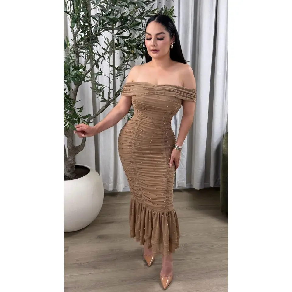 LORENA TAUPE DRESS