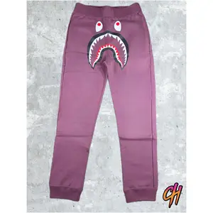 Bape Shark Burgundy Slim Fit Sweatpants Size XL