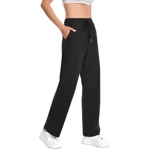 Sports & Outdoors Sports & Outdoors Auriviz High Waisted Sweat Pants Drawstring Womens Sweatpants Slant Side Pockets Straight Leg Pants 29’’ Inseam