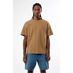 PS Basics Men's Brown Basic Reece T-Shirt PS Basics Men's Brown Basic Reece T-Shirt