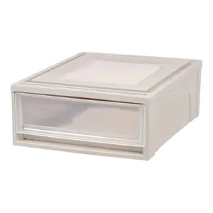 212 MAIN Gray Shallow 1-Drawer Modular Stackable Storage Unit - 22 units per Case