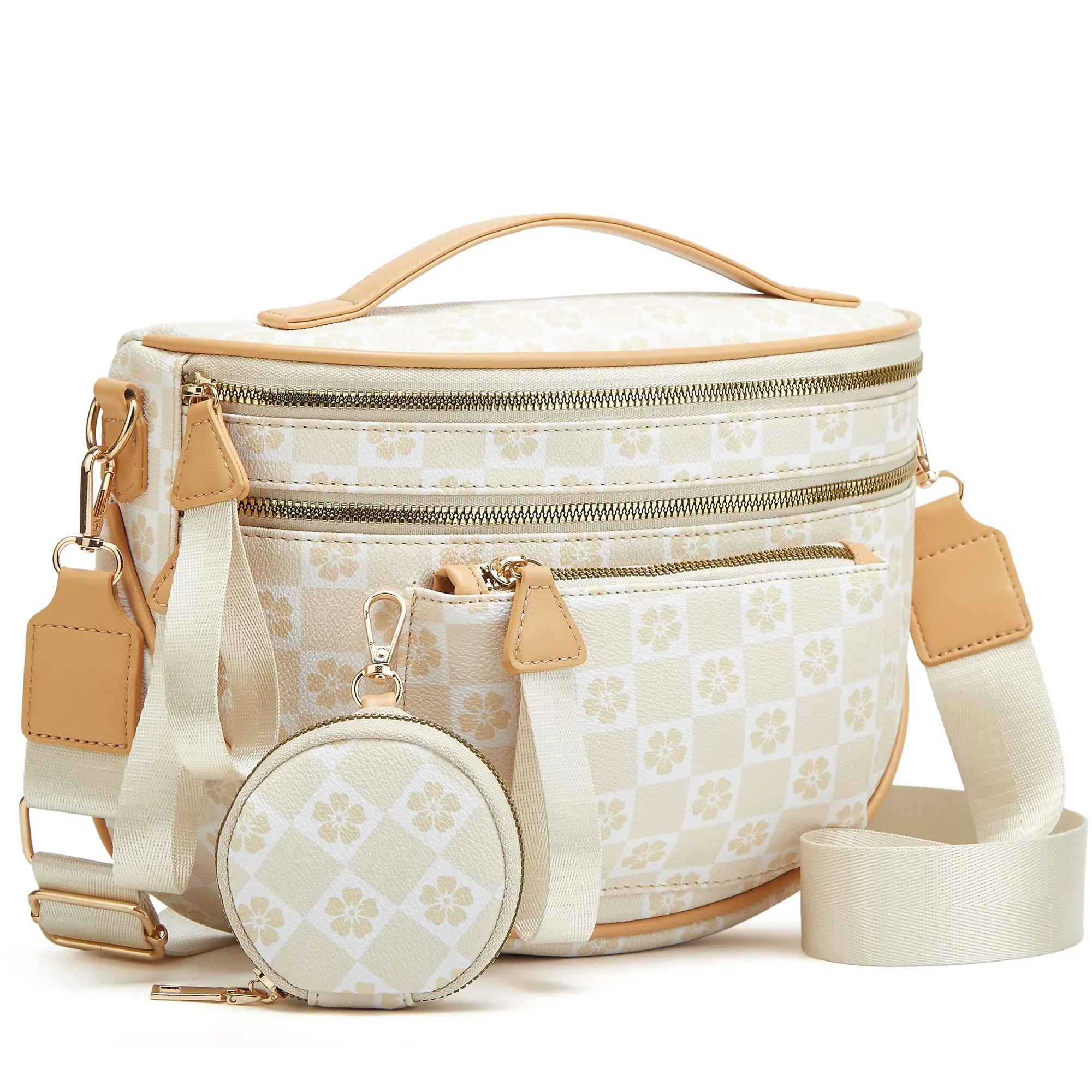 Beige Checkered