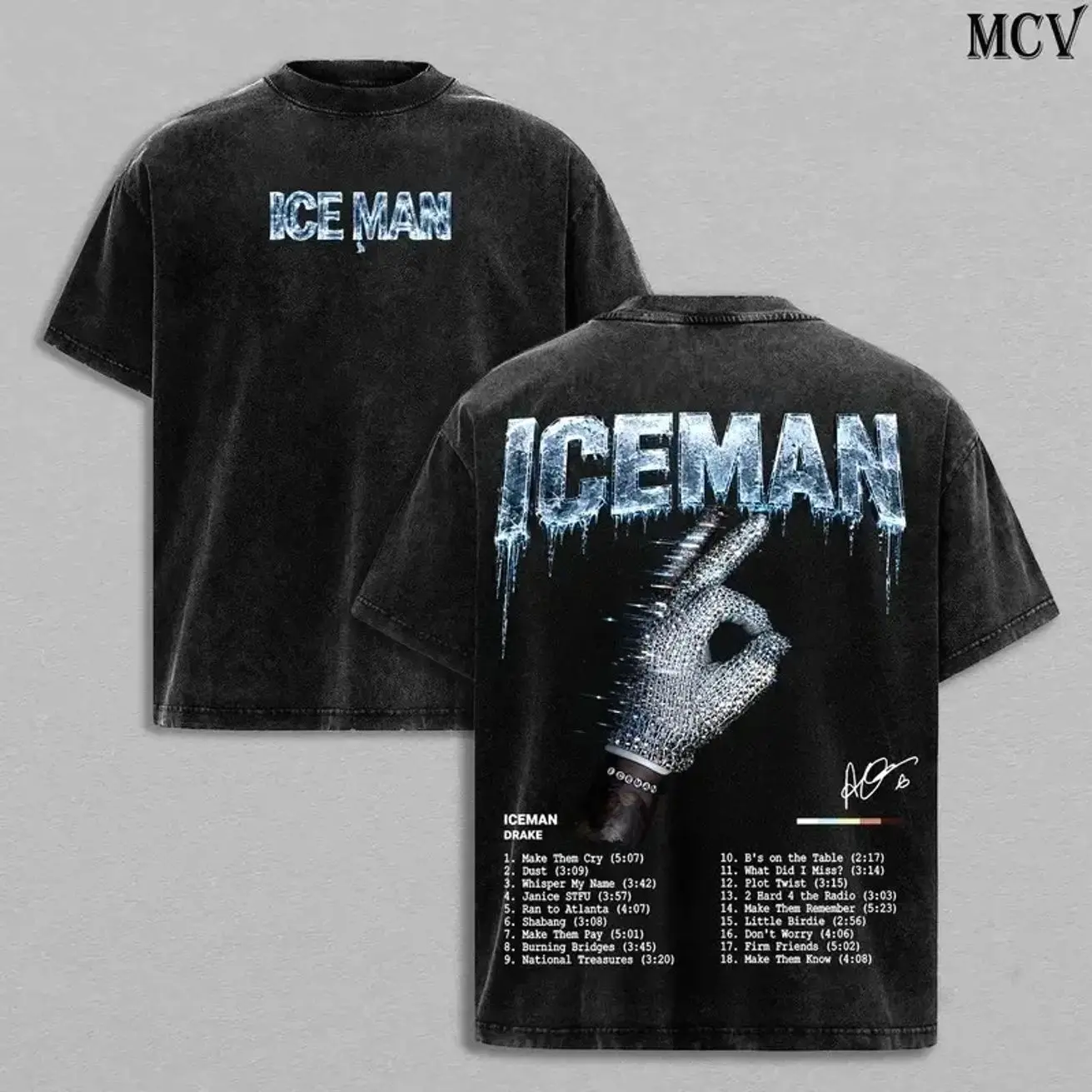 Ice Man Album Drake Official Graphic Tee Washed For Team Drizzy High-Quality Heavy Cotton T-Shirt, Drake Fan Graphic Tee, Ice Man Album Merch Vintage Streetwear Graphic Shirt, Gift For Drake Fans Vintage Collector Tee, Washed Hoodie & Sweatshirt 0J3