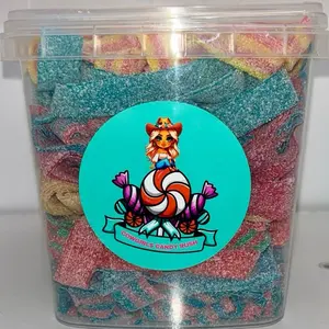 Cowgirls Candy Rush Sour Belt Mix 2.5lb Bucket-Sour Tart Snack