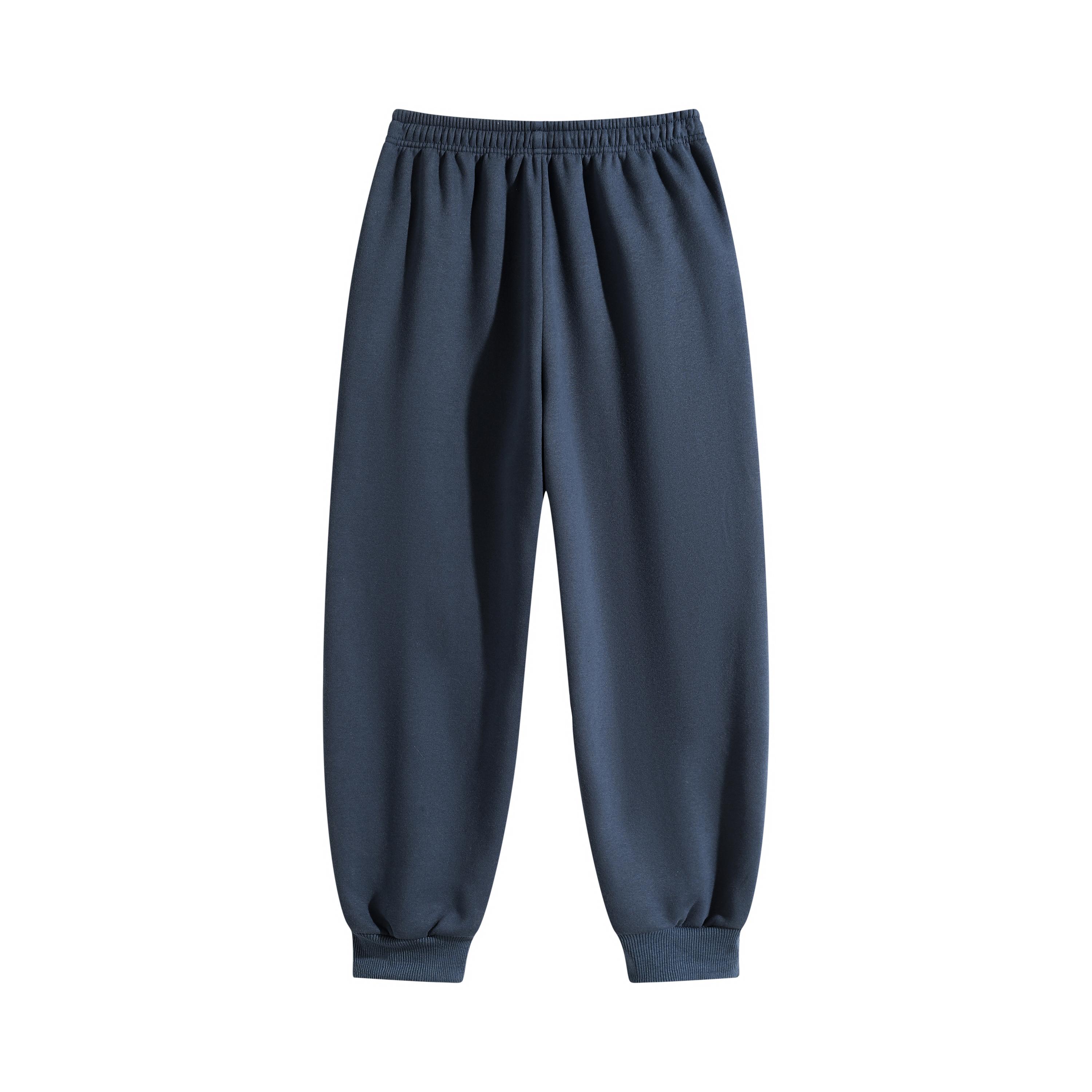 3-Piece Set Breathable Cotton Track Joggers, Elastic Waist Cuffed Sweatpants with Anti-Theft Zippered Pockets