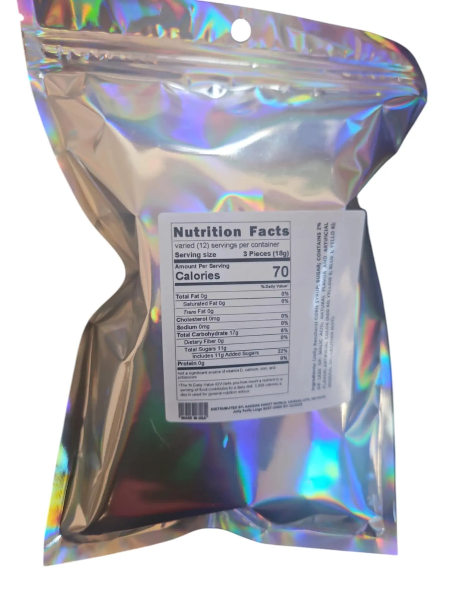 Jolly Puffs Freeze Dried Sweet Candy Snack Candies freeze-dried candy