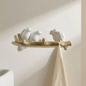 A Resin Bird Hook, Suitable for Home Wall Decoration, Key And Hat Rack, Clothing And Hat Hooks for Shops, Ideal for Home Decor And Storage Hanging Hooks, Perfect for Occasions Like Mother'S Day And New Year