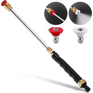 GJANSH 2026 Upgraded Jet Nozzle Power Washer for Garden Hose, Includes 2 High-Pressure Nozzles and Quick Connectors | Hydro Jet High Pressure Washer Tools,summervibes fathersdaygift