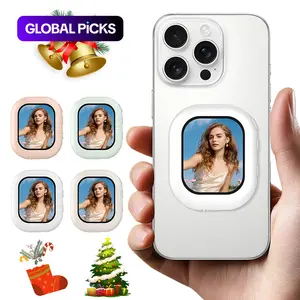 2.01-Inch Magnetic Selfie Camera Monitor, Wireless Portable External Display with Magnetic Base, 2.4 GHz WiFi & BT 5.0 for iPhone iOS 9.0+/Android 2.0+/HarmonyOS 3.0+ Smartphones