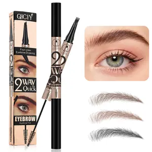 Waterproof Fine-Tip Eyebrow Pencil, Long-Lasting Brow Pen for Real Hair-Like Strokes, Smudge-Resistant Makeup Tool for Daily Wear & Soft Glam Looks