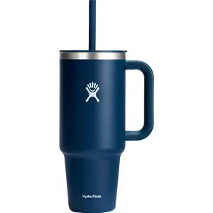 Hydro Flask 40oz Travel Tumbler Stainless Steel Insulated Cup with Lid and Straw for Cold Water and Drinks for Sports, School, Work, Car, Travel and Weekends Color: indigo