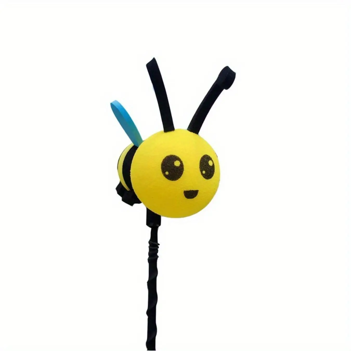 A cute and happy bee decoration, used for car antennas, is very easy to set up.