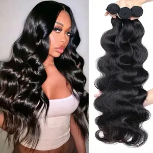 【Gefily】14A Luxury Body Wave Bundles - 100% Raw Human Hair Double Weft Silky Tangle Free & Thick Ends 16"–30"
