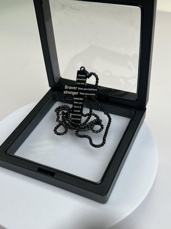 AGICEA Cross Necklace for Teen Boys & Men – Gift for Son, Boyfriend, or Husband – Graduation, Birthday, Christmas, Valentine’s Day, Easter, Confirmation