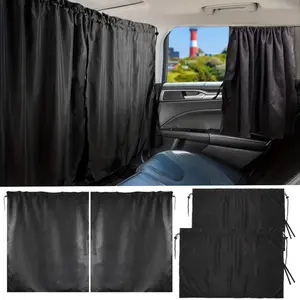 Car Privacy Curtains for Sedans & Suvs, Rear Seat Side Window Dividers with Storage Bags, Protect Your Space Effectively, Car Window Shades