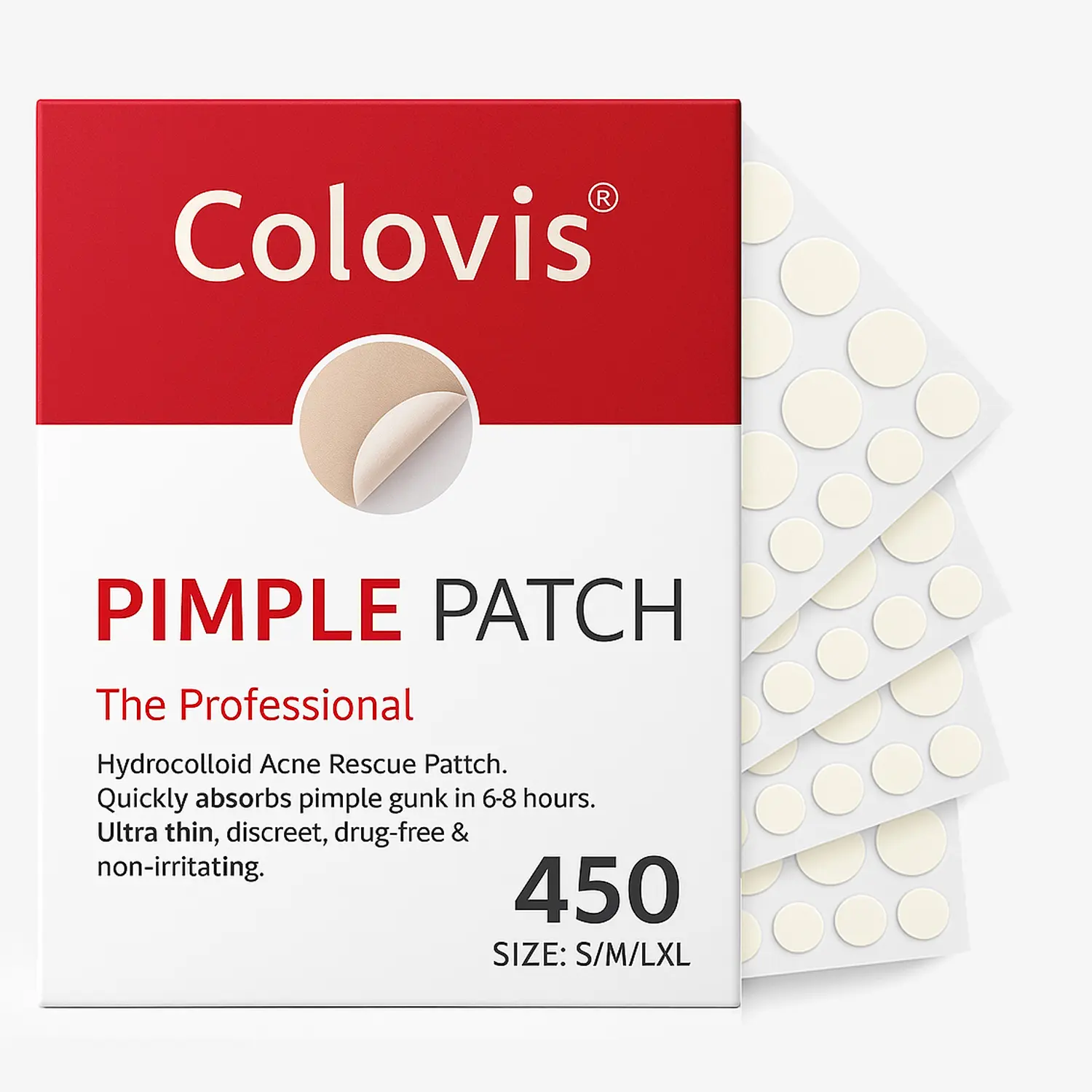 450/331 Count Pimple Patches for Face,Hydrocolloid Acne Patch Bulk, Acne Stickers for Covering Cheeks, Forehead, Chin Blemishes Zit Breakouts for All Skin Types mothersdaygift  #Summervibes  DealsForYouDays