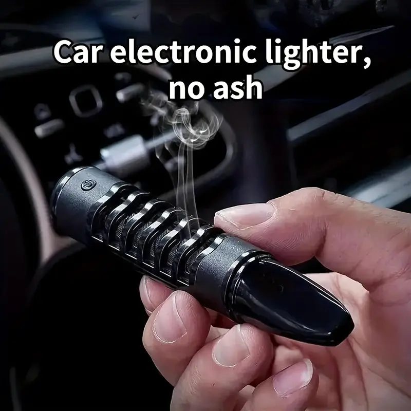 Handheld Mini Ashtray, Prevents Smoke from Flying, Portable Car Ashtray, Suitable for Indoor and Vehicle Use, Ideal Gift for Men and Women, Color Random