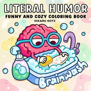 Literal Humor: Funny and Cozy Coloring Book for Adults and Teens Paperback