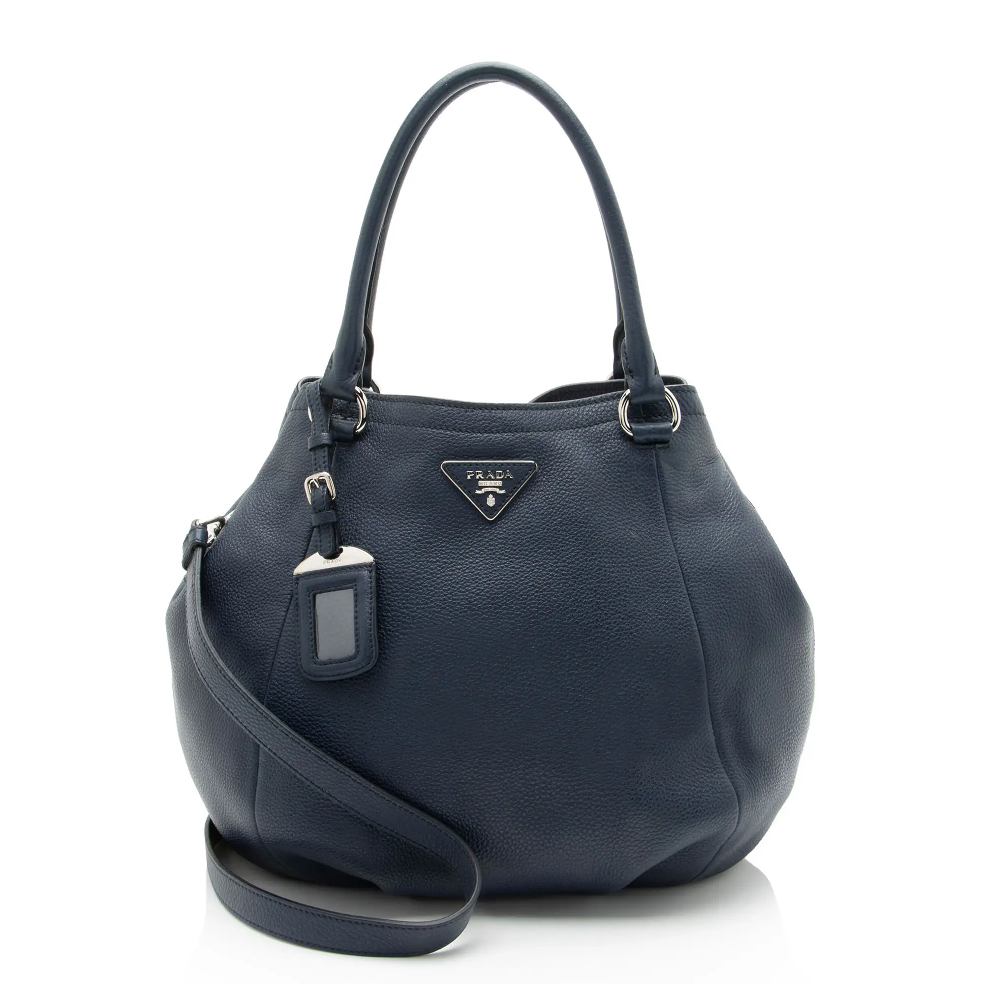 Pre-owned PRADA Leather Tote Bags Vitello Daino Shopping Tote