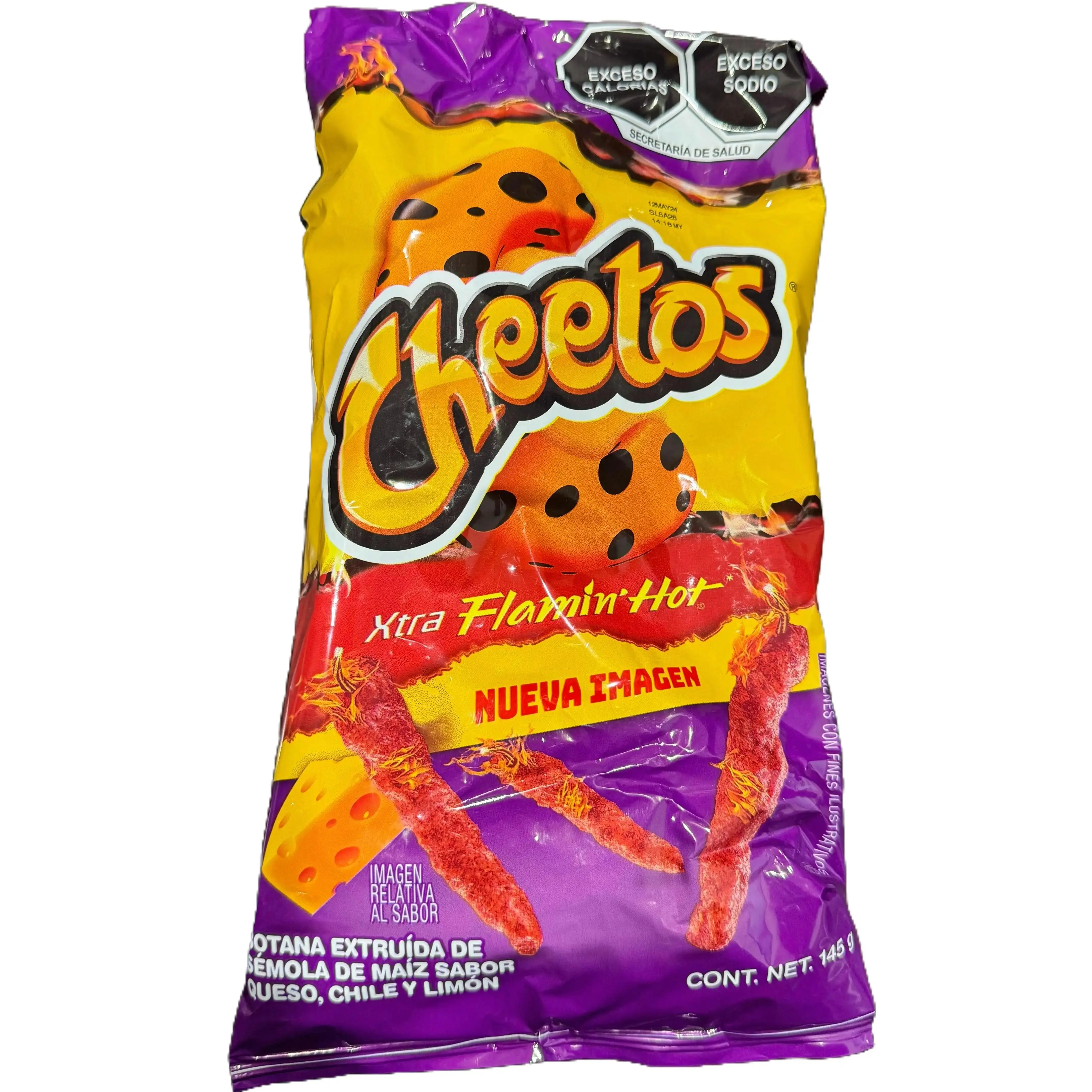 Cheetos Flamin' Hot Snack, Mexican Origin, 1 Pack Cheetos Flamin' Hot Snack, Mexican Origin, 1 Pack