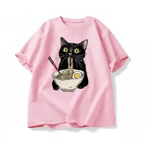 Cute Ramen Cat T-Shirt  | Funny Foodie Graphic Tee | Unisex Casual Shirt
