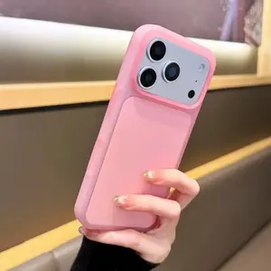Original 2IN 1 Candy Color Phone Case For Apple iPhone 17 Pro Max 16 15 Pro Max Shockproof Soft Silicone Protective Cover Bumper Casing Protector