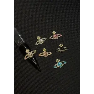 Shiny Planets Nail art- Costume Jewelry & Accessories Earrings Set of 6 Multicolored