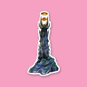 Eye of Sauron Sticker, Mordor sticker, Lord of the Rings, Barad-Ur, Tolkien, LOTR sticker, The Hobbit, Mount Doom, Decor Decorative