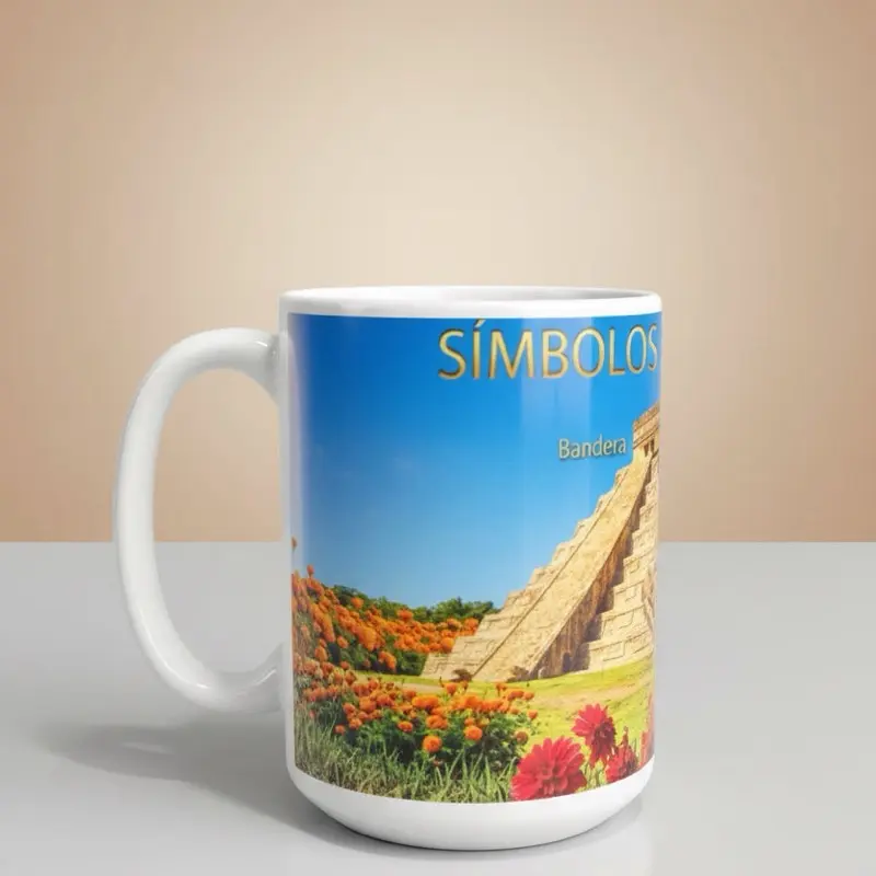 Mexico Pride Ceramic Coffee Mug, 15oz