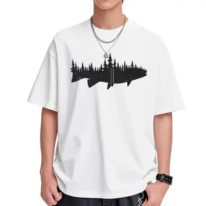 European and American Fashion Forest Tree Outdoor Men's T-Shirt