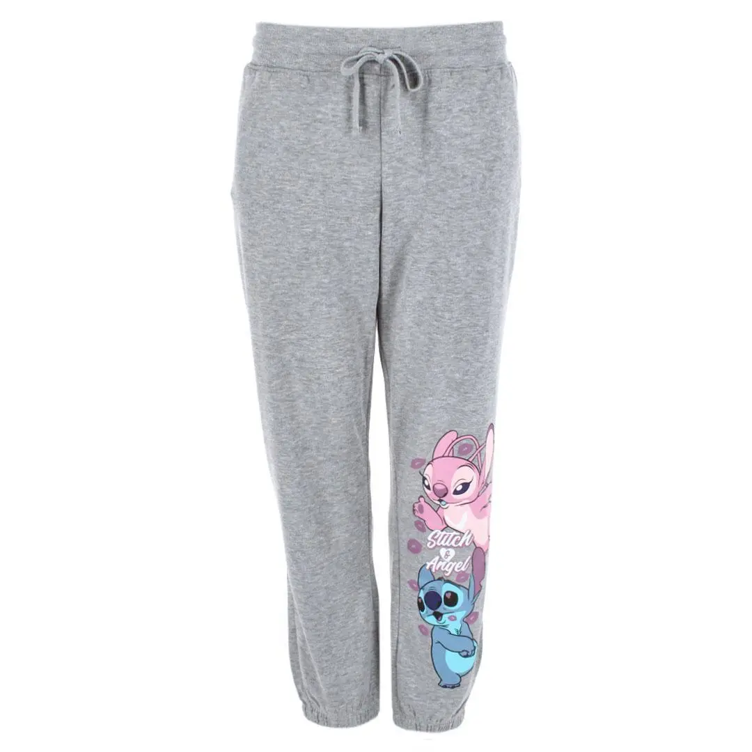 Jerry Leigh Women's Stitch and Angel Kiss Jogger Sweapants, Pajama Bottoms
