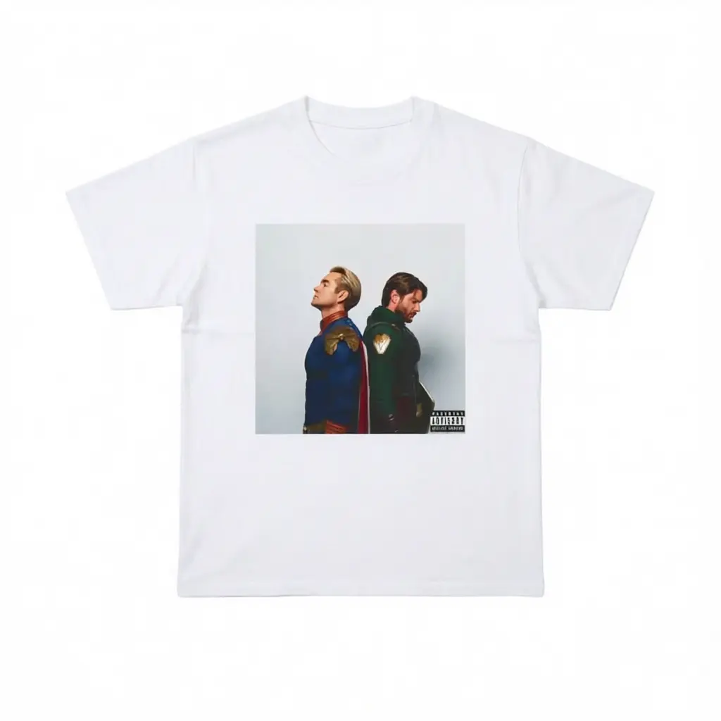 Homelander x Soldier Boy Shirt, Like Father Like Son Hoodie, The Boys Meme Unisex Cotton Tee Causal Funny Graphic Short Sleeve Crew Neck Everyday Gift For Men/Dad/Son The Boys Fan trendy outfits