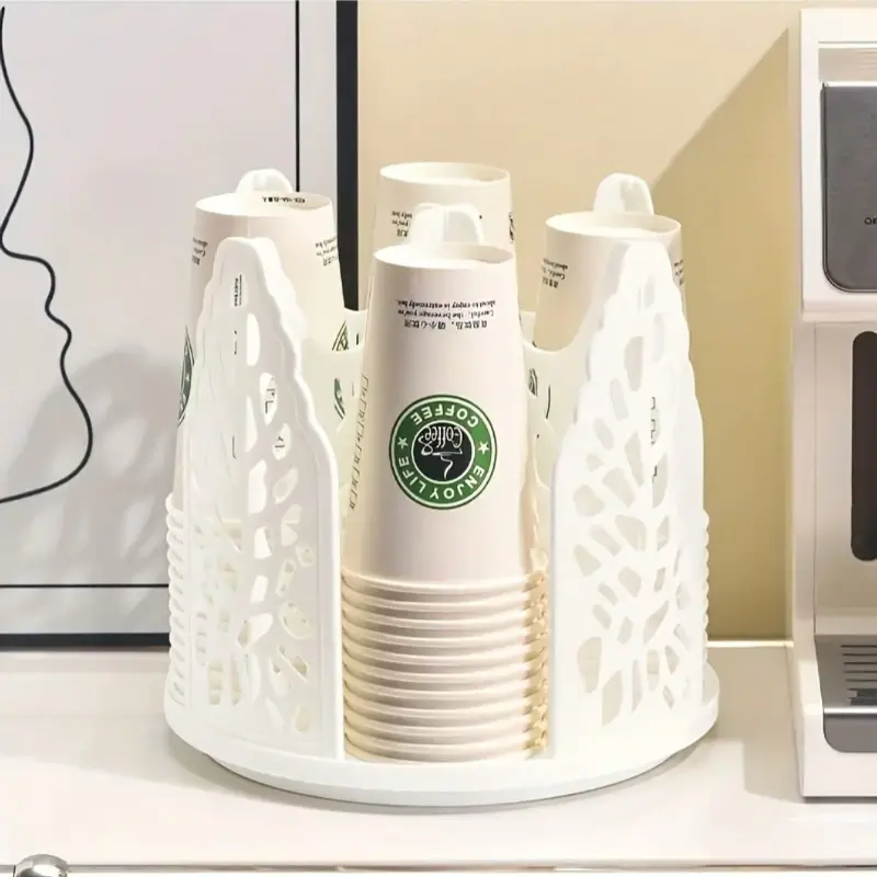 1 360-degree rotating cup holder