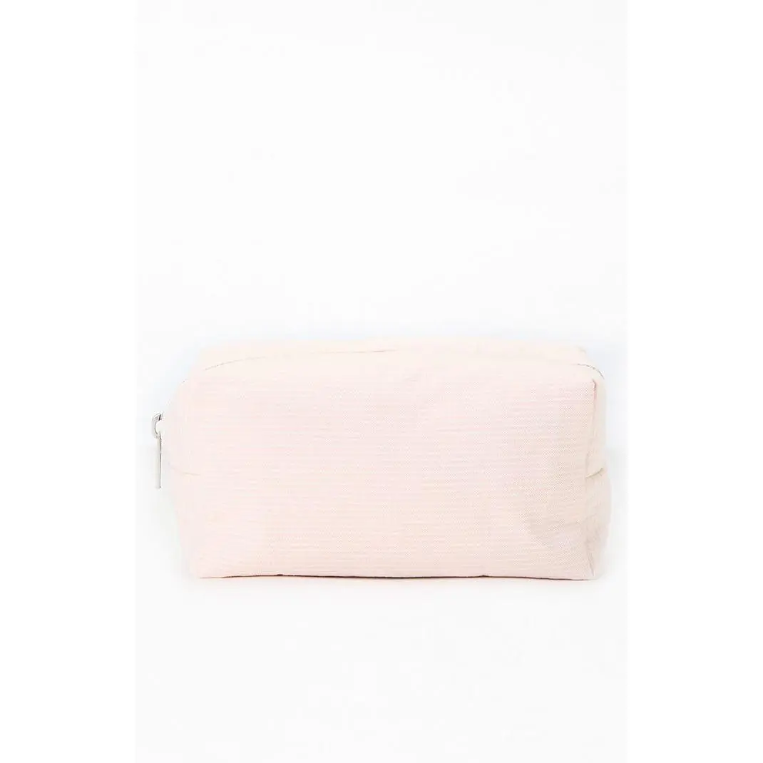 John Galt Women's Striped Makeup Bag