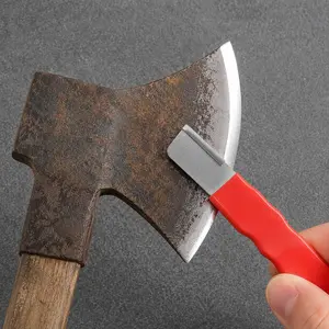 Portable Handheld Knife Sharpener High Hardness Alloy Steel Blade Sharpener for Pruning Shears,Axes,Kitchen Knives,Scissors Multi-Purpose Household & Garden Quick Sharpening Tool With Protective Cap