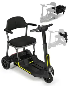 Ecomobi M3 20/32Miles Lightweight(30lbs) Mobility Scooter for Adults & Seniors - 33" Turning Radius 3-Wheel Foldable Mobility Scooter with Dual Airline Approved Lithium Battery, All-in-One Design