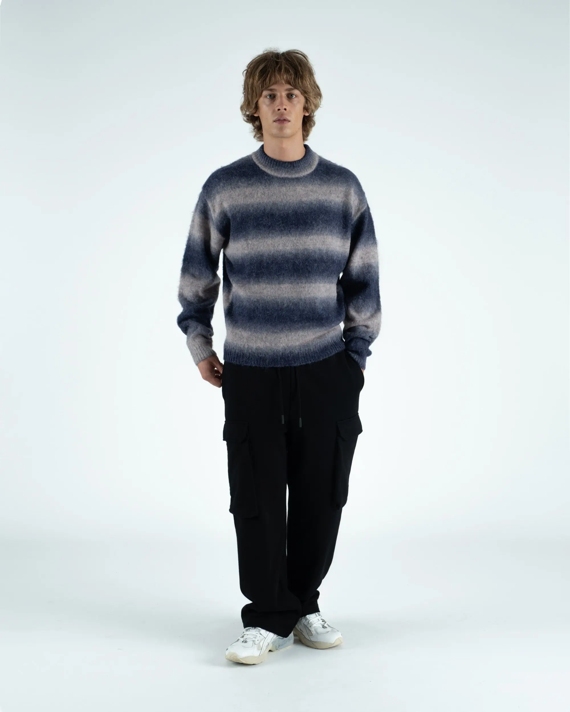 Cole Knit L/S Mockneck Mohair Sweater