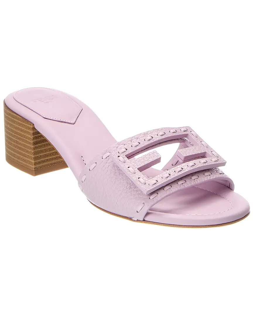 FENDI Baguette Leather Sandal