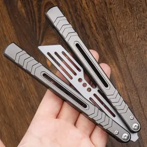 Aluminum Alloy Flip Tool Toy, Cool Hand Tool Set, Stress Relief Fidget Metal Butterfly Trainer Lg05, Outdoor Multi-Function Tool
