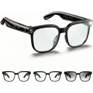 AI  Glasses With Camera and Audio, 4K  Video Recording Glasses, 8MP Camera Glasses for Men Women, AI Voice, Real-Time Translation, Photochromic Lenses, IP65  for Travel & Meetings