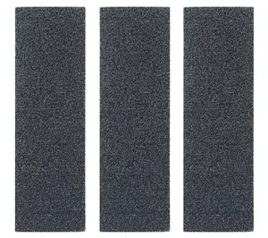 3PK Fingerboard Skate Grip Tape, Black Edition - 38mm x 114mm