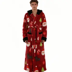 280g printed bathrobe - hooded men's style Menswear Soft Aesthetic Breathable Loungewear Nightwear Vneck Long Sleeve eeyore  onesie aerie plus  size  girl