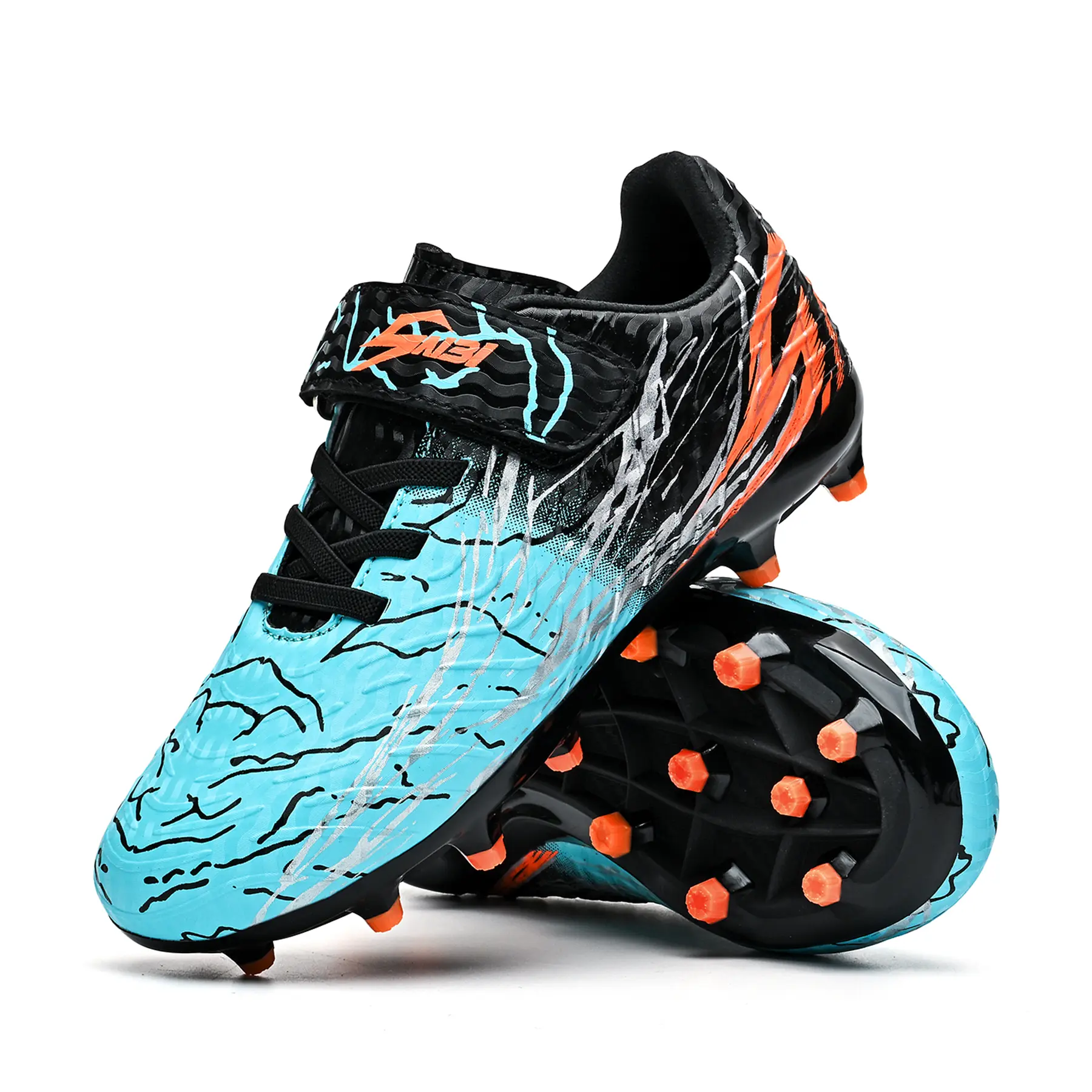 Kids Unisex Leather Soccer Cleats - Beginner Youth Laces-Up Active Footwear with Necessary Grip for Firm Ground, Outdoor Athletic Training (Little/Big Kids) New Shoes Original Kid