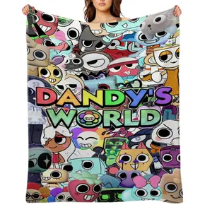 Dandys-World-Flannel Throw Blanket for Girls Boys- Ultra Soft, Anti-Shrink & Wrinkle-Resistant ,Quick-Dry, Machine Washable Cozy Throw ,Perfect Gift for Kids Adults A-26