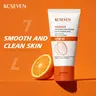KCSEVEN Orange Exfoliating Gel: Natural exfoliant, gentle and non-irritating, nourishing and moisturizing | Suitable for all skin types, face and body. Deeply cleanses | Repairs and purifies skin.