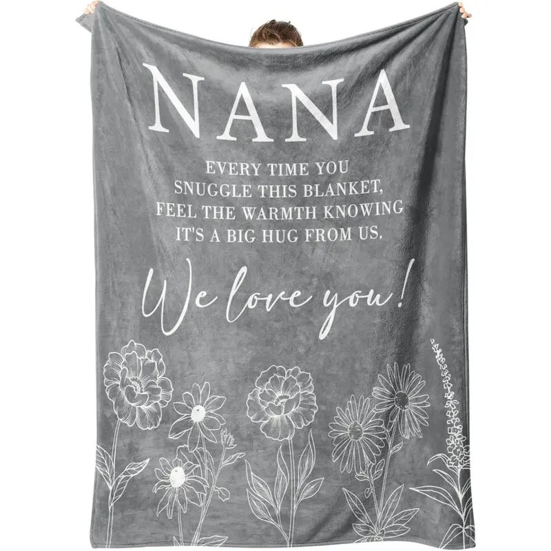 Nana ,  for Nana Blanket, Nana Birthday  from Grandkids, to My Nana  Throw Blanket, Christmas , grandma gift