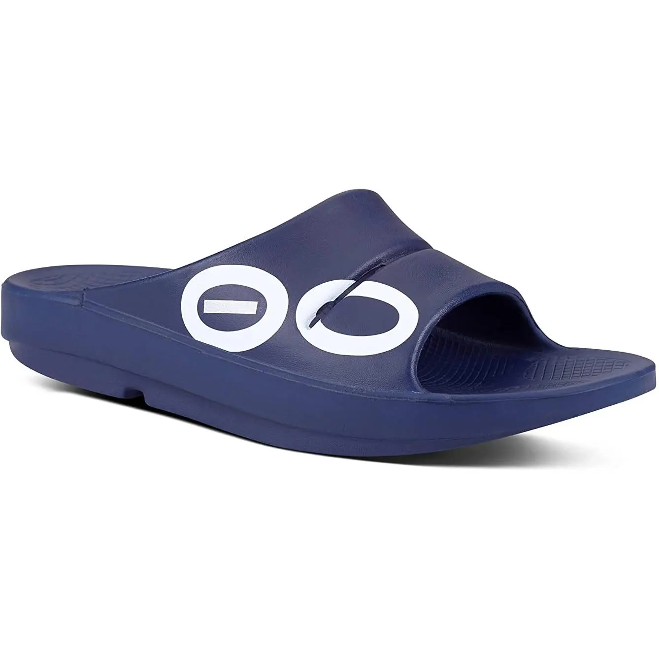 OOFOS Unisex OOahh Sport Slide Sandal - Navy - M3/W5 1500-NVY-M3-W5
